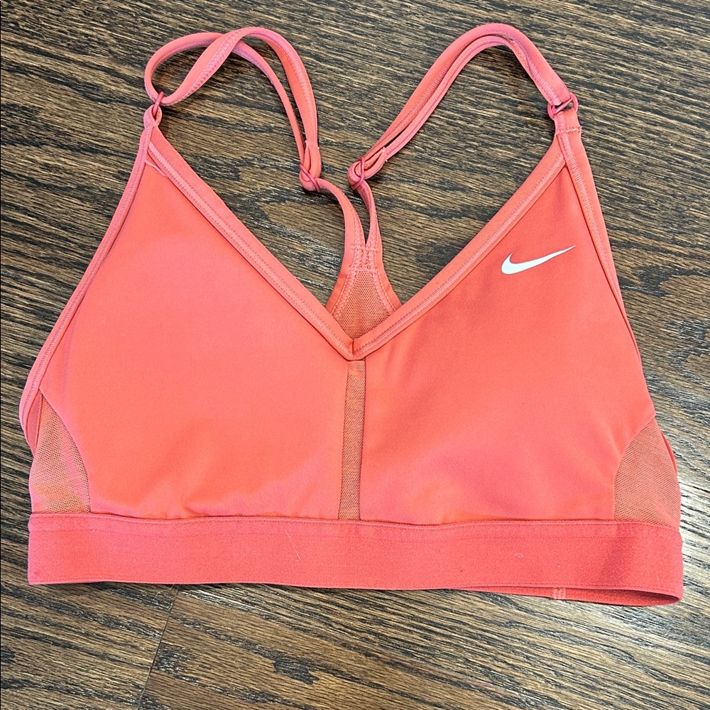 Nike Women's Vibrant Coral Sports Bra